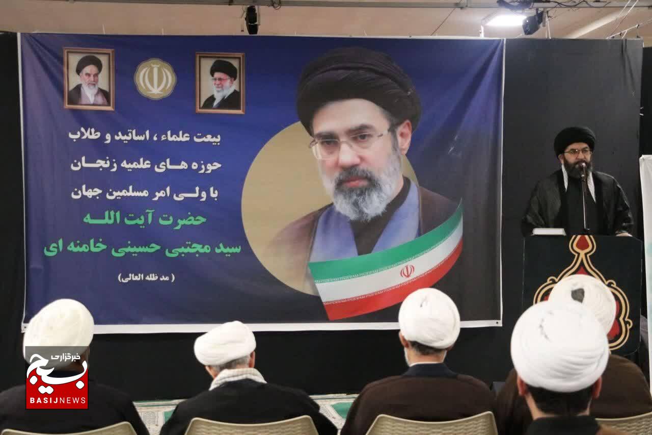 بیعت علما و روحانیون زنجان با سومین رهبر انقلاب اسلامی آیت الله سید مجتبی حسینی خامنه ای