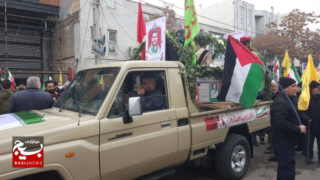 تشیع پیکر مطهر شهید سرافراز وطن شهید امیرحسام انصاری 