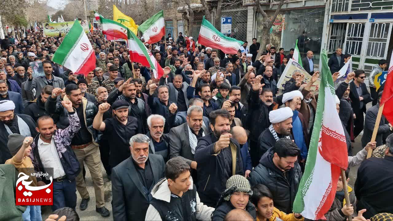 راهپیمایی روز قدس در زاوه برگزار شد