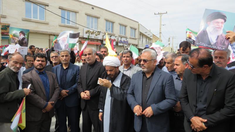 خروش مردم انقلابی دیار رئیسعلی لواری در راهپیمایی روز جهانی قدس