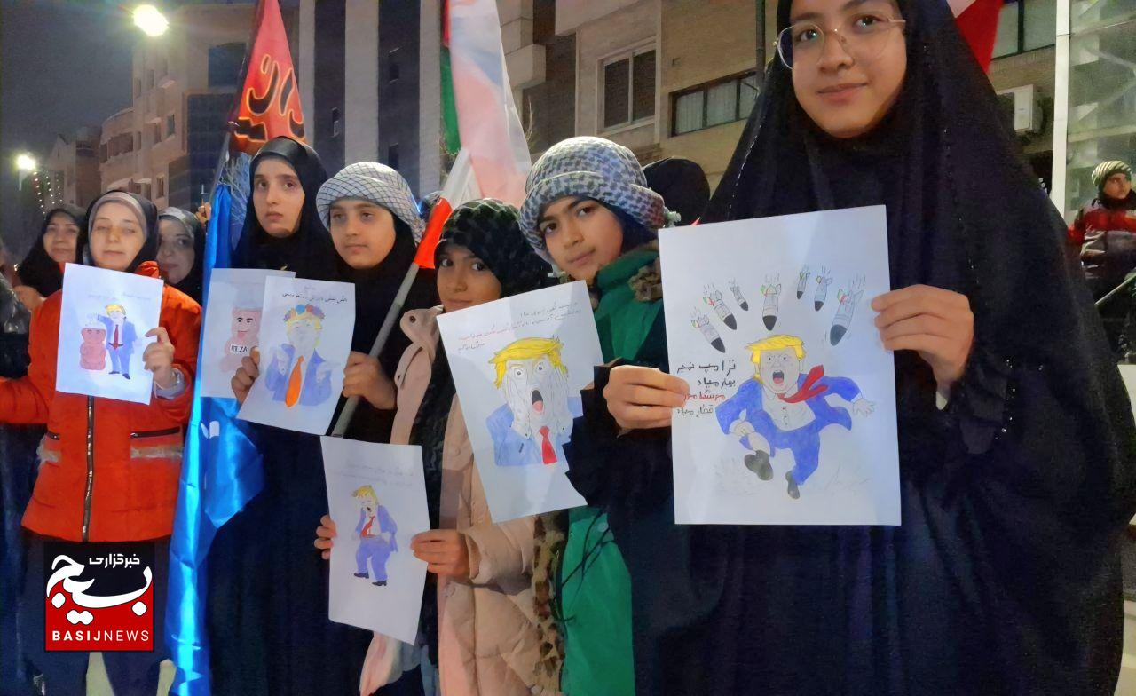 دهه نودی‌ها در چهارشنبه‌سوری، پیام خود را به ترامپ و نتانیاهو رساندند