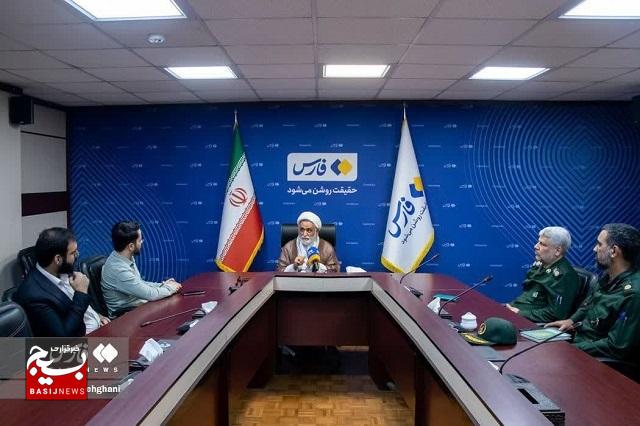 بازدید مسئول نمایندگی ولی‌ فقیه در سپاه حضرت محمد رسول‌ الله (ص) تهران بزرگ از خبرگزاری فارس؛
