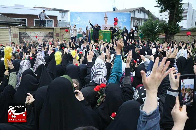 مراسم استقبال از کاروان خادمین حرم مطهر رضوی در رشت
