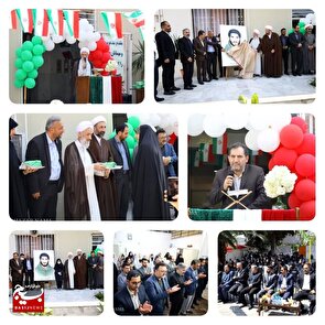 رونمایی از تمثال شهید علمدار باحضور آیت الله محمدباقر محمدی لائینی نماینده ولی فقیه در مازندران
