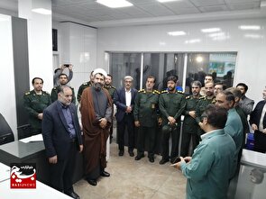 بازدید بسیجیان گناباد از کارخانه دیرگداز و آرد والسی