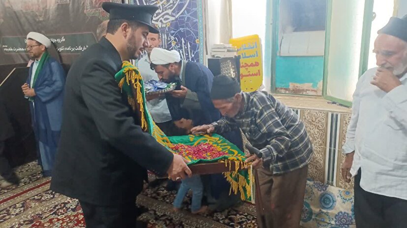 اشک‌ها و لبخندها با حضور پرچم سبز رضوی در روستاهای محروم شهرستان نهبندان
