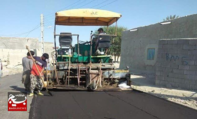 آسفالت ۳۰ کیلومتر راه روستایی در چابهار