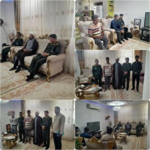 سرکشی از خانواده معظم شهدا به مناسبت هفته عقیدتی سیاسی در سپاه و بسیج دررودان