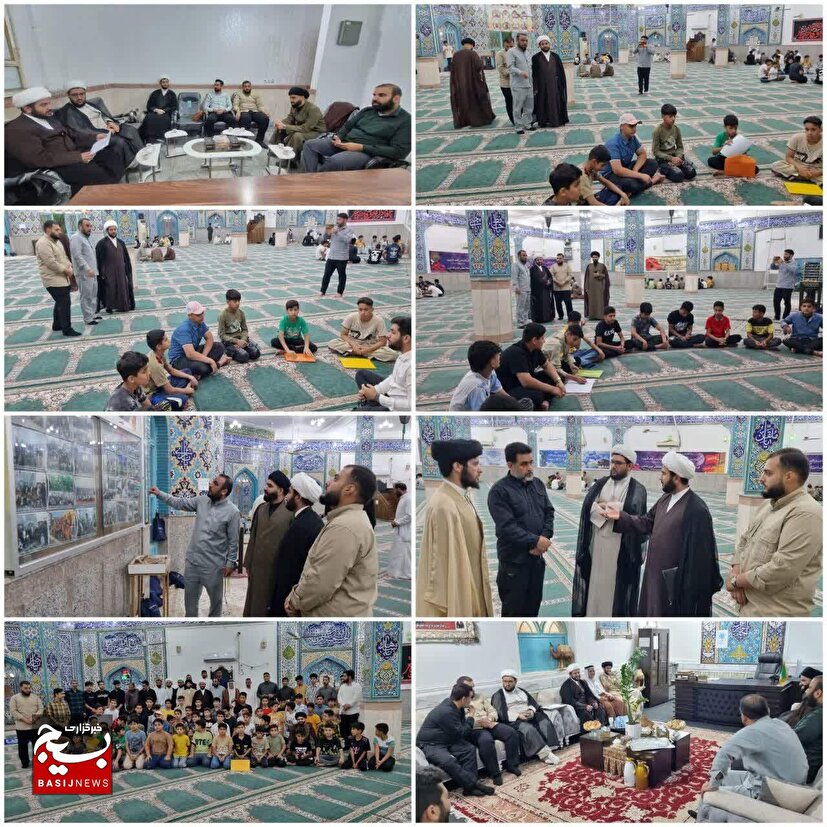 بازدید مسئول تعلیم و تربیت ناحیه امام حسین(ع) از حوزه ۱۵ شهری و مساجد فعال