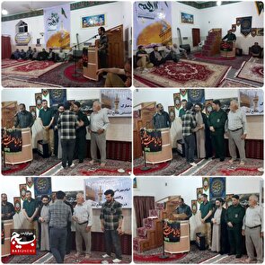 مراسم تکریم و معارفه فرمانده پایگاه امیرالمومنین علیه السلام روستای صالح آباد ساری