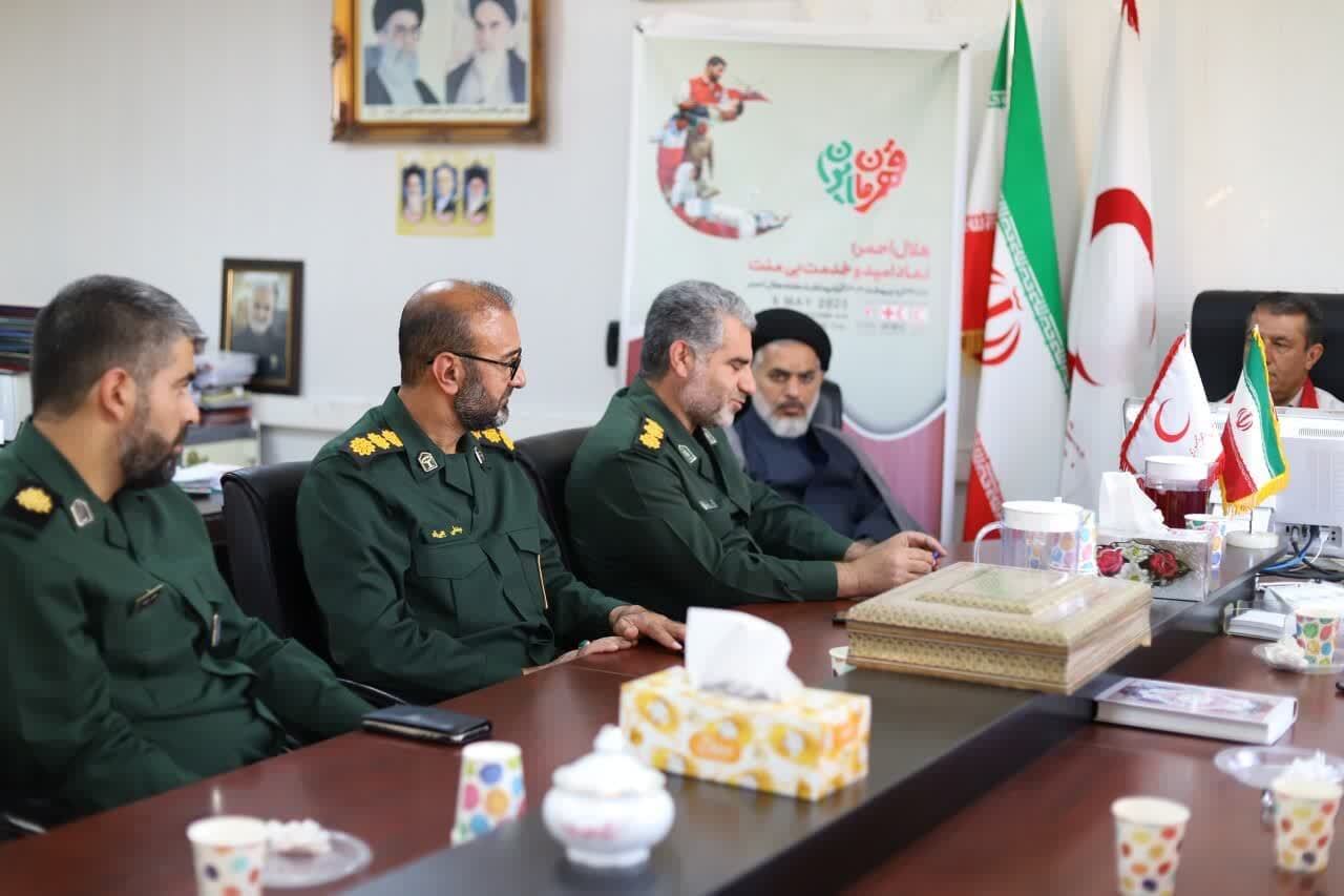 تعامل و هم افزایی بسیج سازندگی سپاه فتح و جمعیت هلال احمر در مأموریت ها