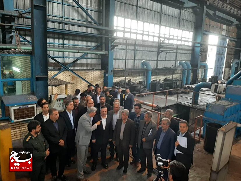 بازدید استاندار قزوین از گروه صنعتی پرشین فولاد 
