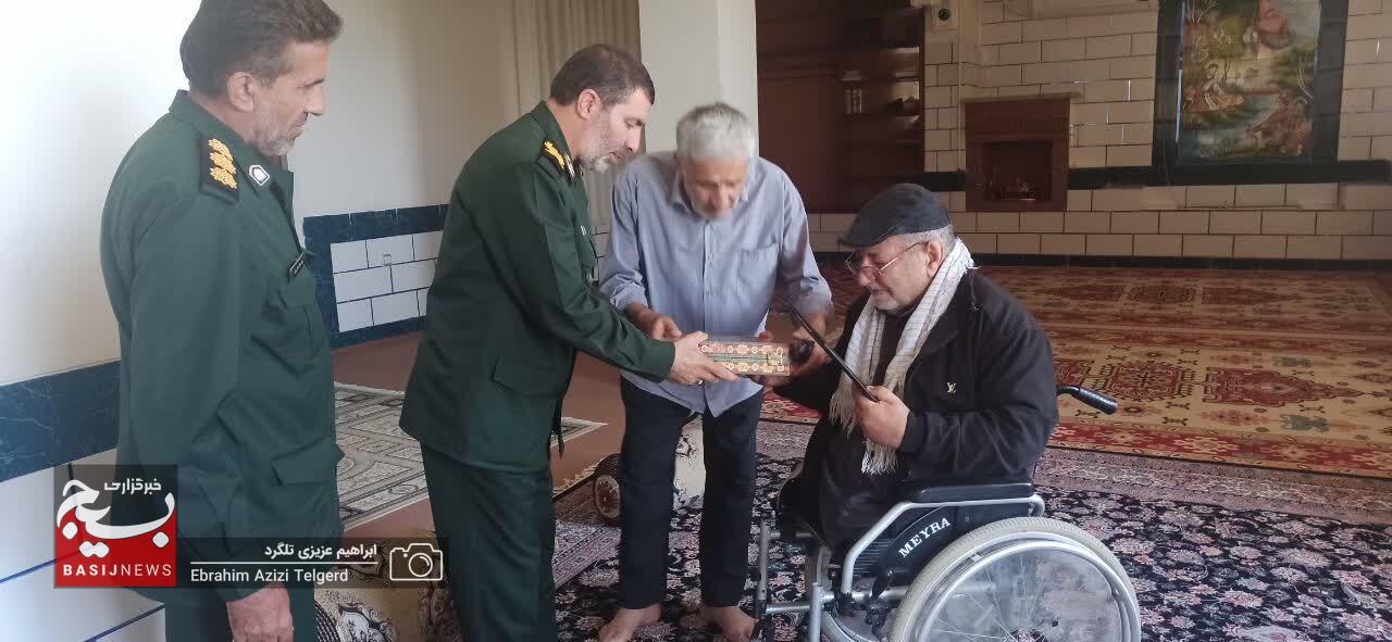 دیدار فرمانده جدید سپاه فتح با خانواده شهدا و جانبازان