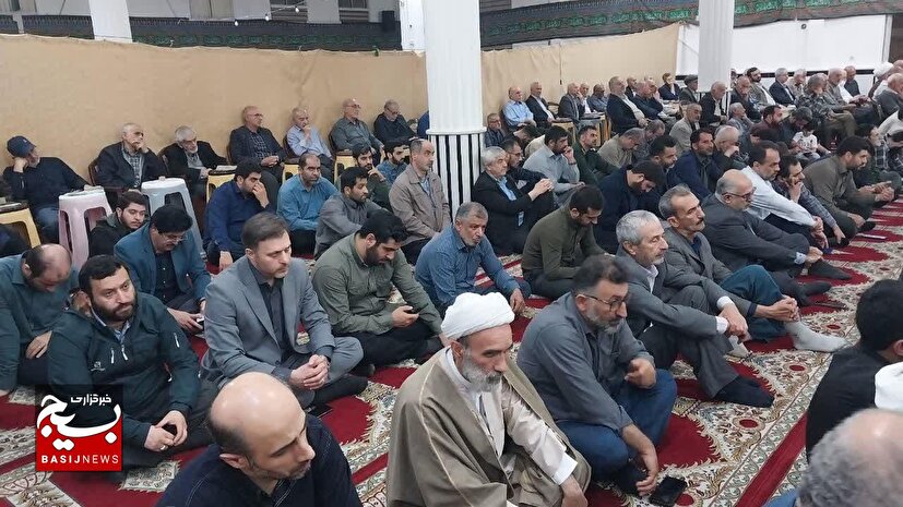 مراسم گرامیداشت شهدای خدمت در مسجد پیامبر اعظم بازار رامسر برگزار شد