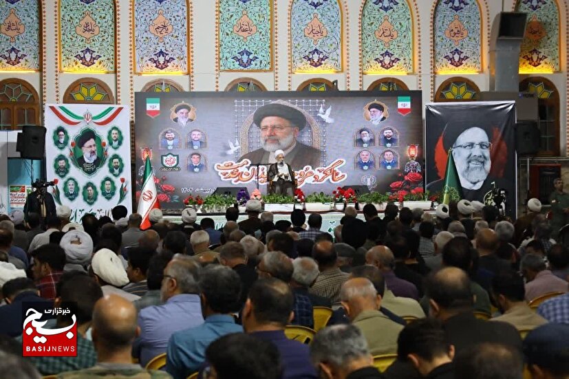 مراسم اولین سالگرد شهادت آیت الله رئیسی (ره) و شهدای خدمت در مرکز استان مازندران