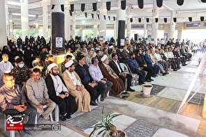 مراسم بزرگداشت اولین سالگرد شهدای خدمت در گلزار شهدای بهشت سجاد(ع) برازجان برگزار شد