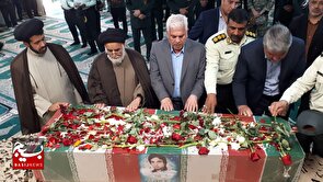 وداع با شهیدعلی اصغر مرشدلو در سالروز شهادت امام صادق(ع)در فیروزه