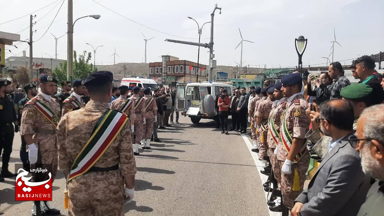 پیکر یک شهید گمنام در منجیل تشییع شد