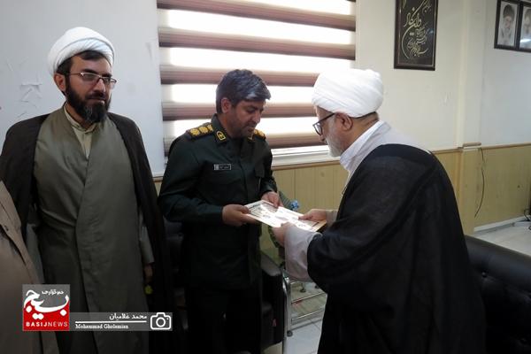 دیدار امام جمعه کنگان با فرمانده سپاه این شهرستان