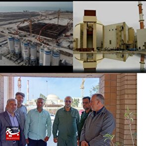 بازدید فرمانده سازمان بسیج عشایری کشور از راکتورهای در حال بهره برداری و فازهای در حال ساخت ۲ و ۳ نیروگاه اتمی بوشهر