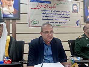 مدیر کل دفتر توسعه عدالت آموزشی و آموزش عشایر وزارت آموزش و پرورش در جمع فرماندهان نواحی، مسئولین سازمان‌های بسیج جامعه عشایری کشور، رؤسای هیئت‌های اندیشه ورز و هیئت تفقد سازمان بسیج جامعه عشایری کشور