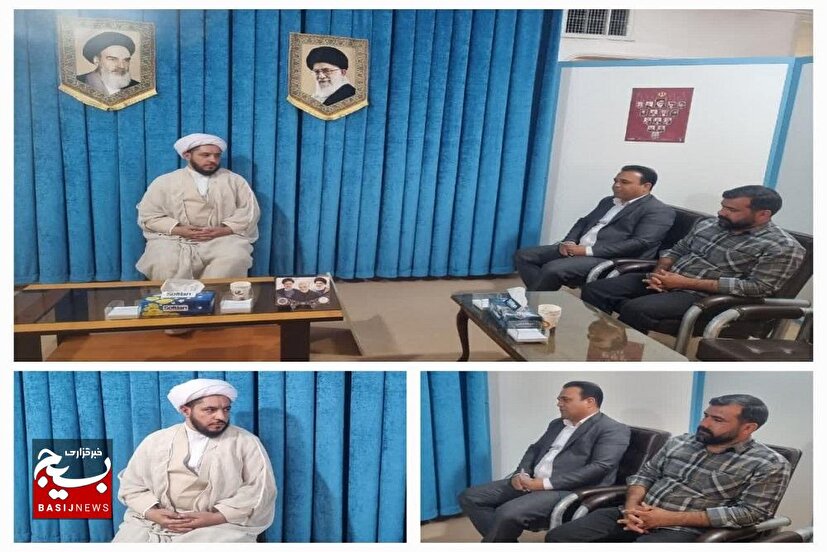 دیدار رئیس اداره میراث فرهنگی شهرستان سرخه با امام جمعه سرخه