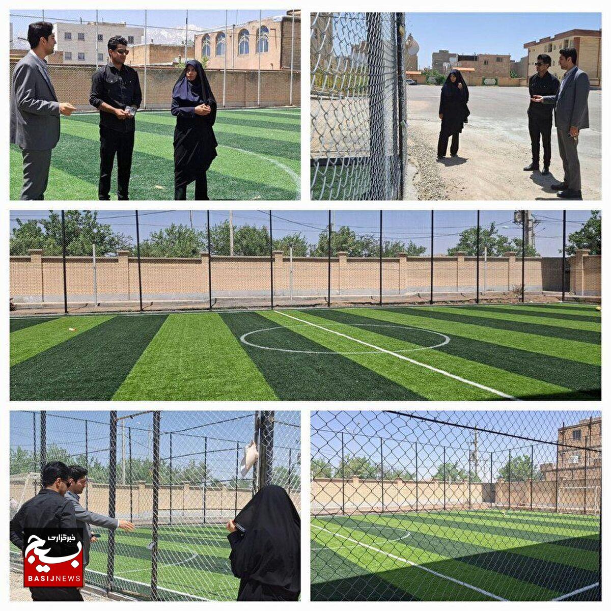 افتتاح دو چمن مصنوعی در شهرستان ازنا