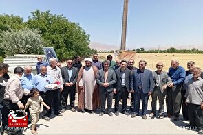 مراسم کلنگ‌زنی مرکز نیکوکاری امام رضا(ع) در شهر پالیز برگزار شد