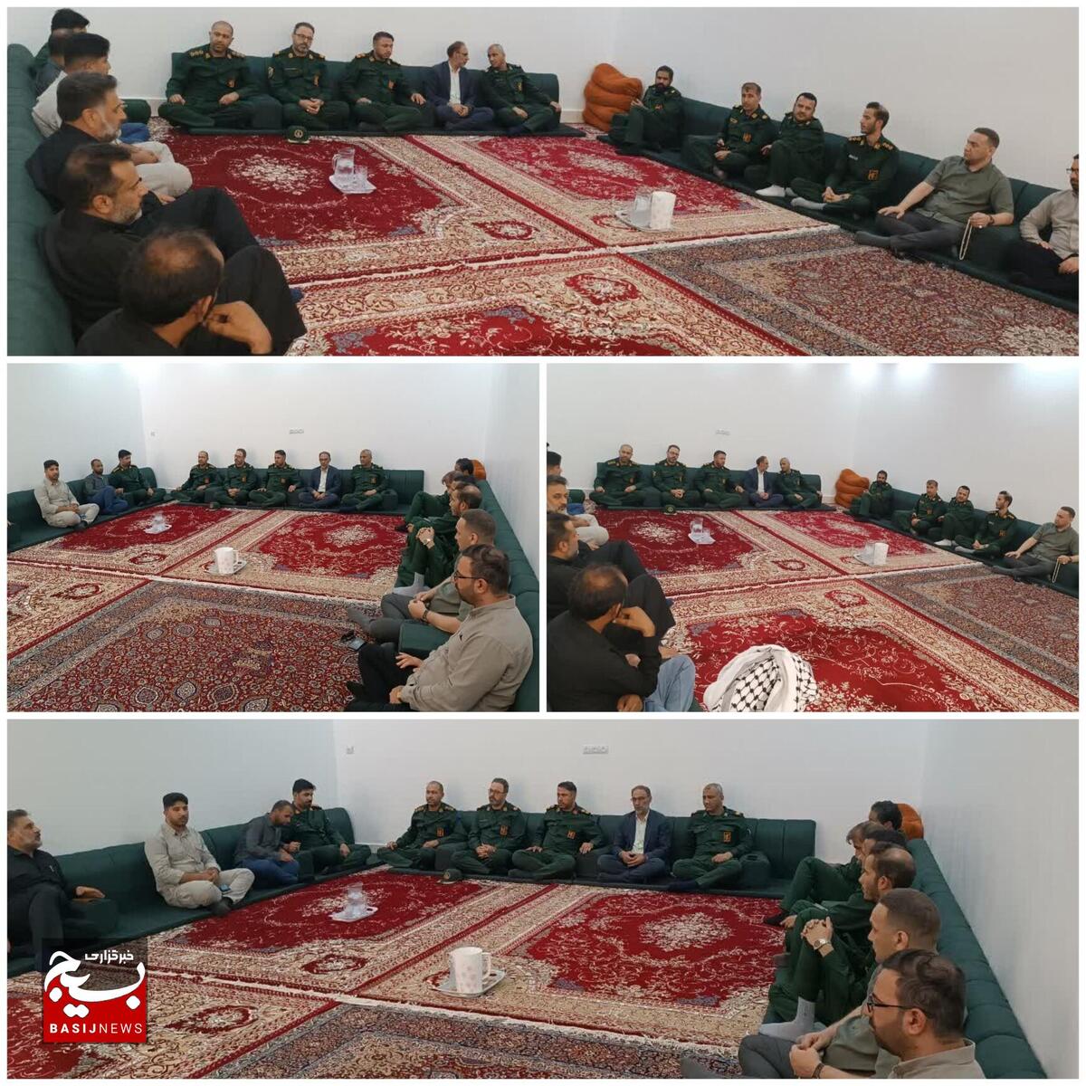سرکشی و تفقد فرمانده و سبزپوشان ناحیه مقاومت بسیج حمیدیه از خانواده شهید امنیت عماد دحیمی