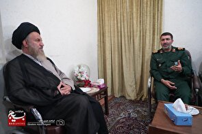 دیدار فرمانده جدید سپاه فتح با آیت الله ملک حسینی