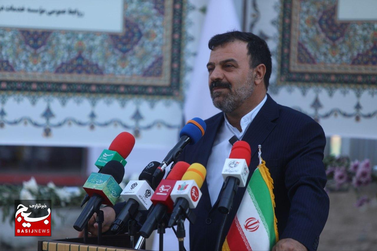 آئین کلنگ‌زنی مجتمع درمانگاهی شهید حاج قاسم سلیمانی وابسته به موسسه خدمات درمانی بسیجیان در منطقه ۲۲ تهران
