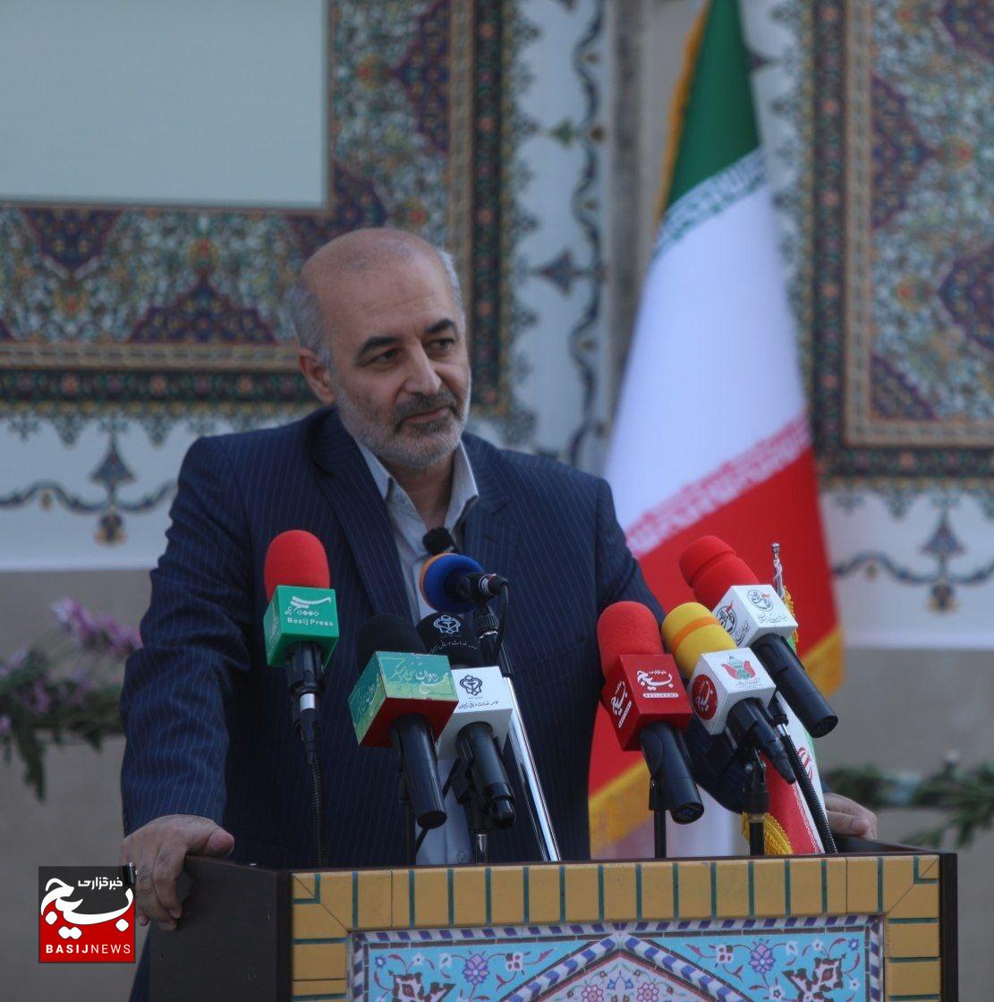 آئین کلنگ‌زنی مجتمع درمانگاهی شهید حاج قاسم سلیمانی وابسته به موسسه خدمات درمانی بسیجیان در منطقه ۲۲ تهران