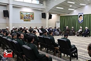 دیدار پاسداران نمایندگی ولی‌فقیه سپاه حضرت جوادالائمه علیه‌السلام خراسان شمالی با آیت‌الله علم‌الهدی 