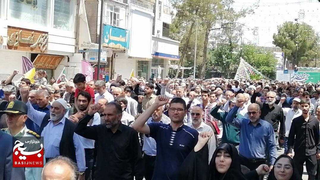 راهپیمایی باشکوه مردم گناباد در انزجار از رژیم جنایتکار صهیون