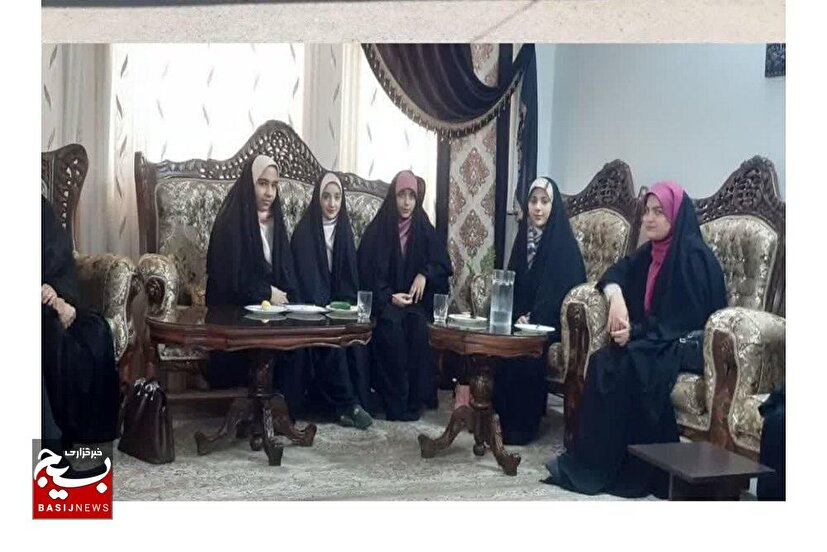 دیدار نوجوانان بسیجی با سادات سرخه