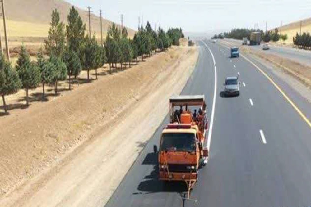 اجرای ۷۳۰ کیلومتر خط‌کشی در محورهای ارتباطی همدان طی سه‌ماهه نخست سال جاری