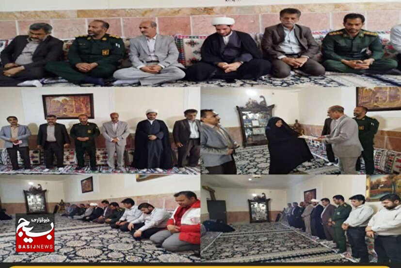 دیدار با خانواده شهید خالقی در هیرمند
