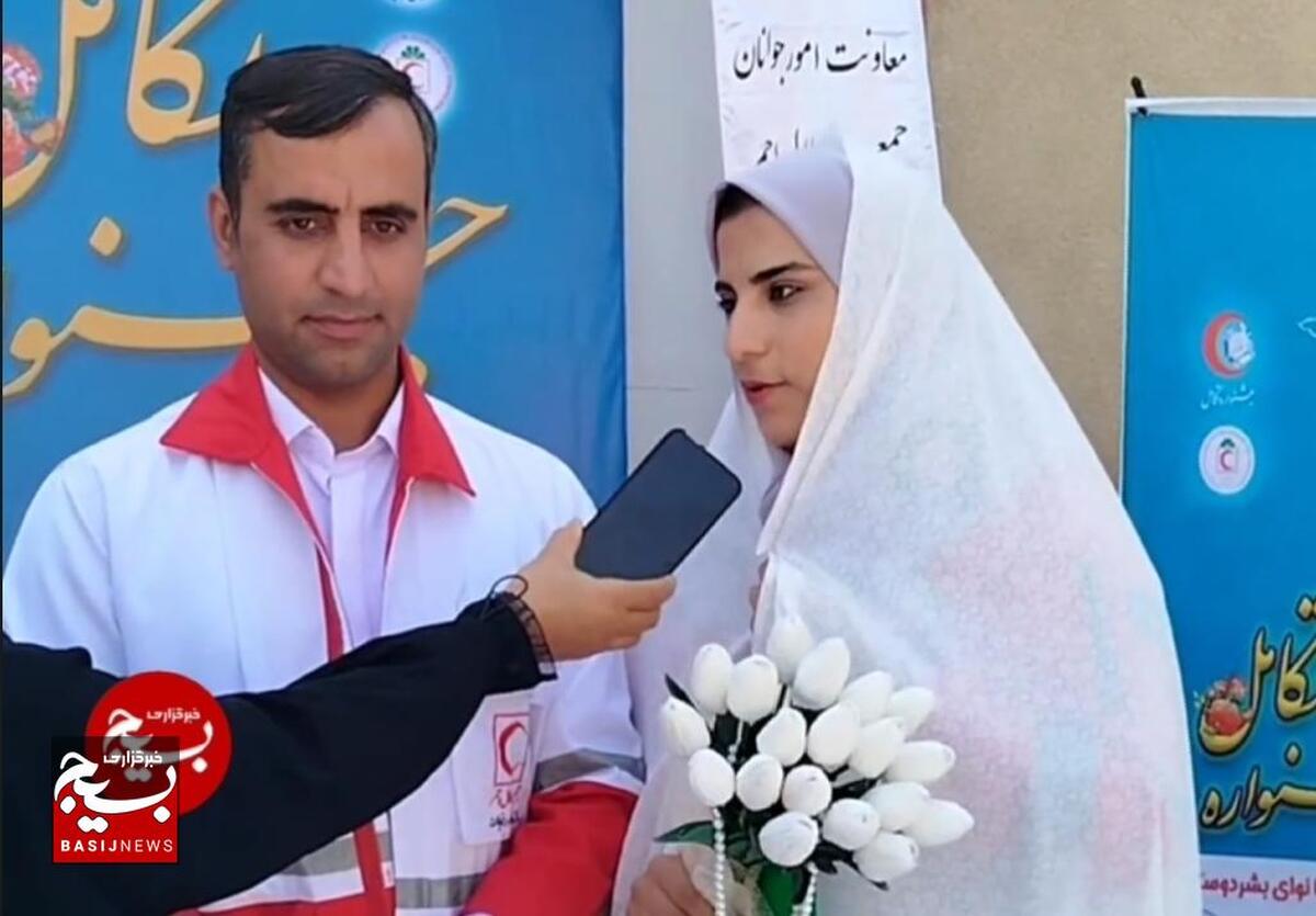 این روزها زندگی با امنیت جریان دارد/ آغاز زندگی مشترک زوج هلال احمری در سایه خدمت