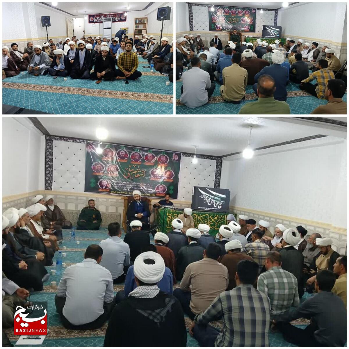 برگزاری مراسم گرامیداشت فرماندهان شهید با جنگ رژیم صهیونیستی در حمیدیه