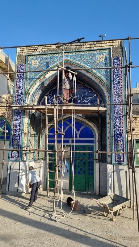 ساخت مسجد محلی توسط توسط گروههای جهادی و بسیجیان