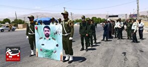استقبال باشکوه از شهید مدافع امنیت، ستوانیکم علی سعیدی درخانمیرزا