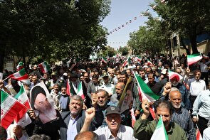 راهپیمایی جمعه های خشم و نصر در چهارمحال و بختیاری+فیلم