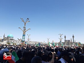 راهپیمایی جمعه خشم و نصر در مشهد؛ خروش مردمی در محکومیت تجاوز به ایران
