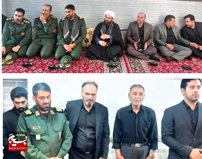 فرمانده سپاه لرستان با خانواده‌های شهدای حمله صهیونیستی دیدار کرد