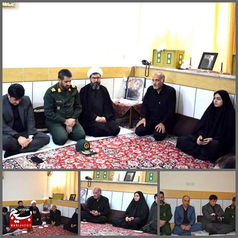تجلیل از خانواده‌های والامقام شهیدان حسین احمدی و روح‌الله توسلی در الیگودرز