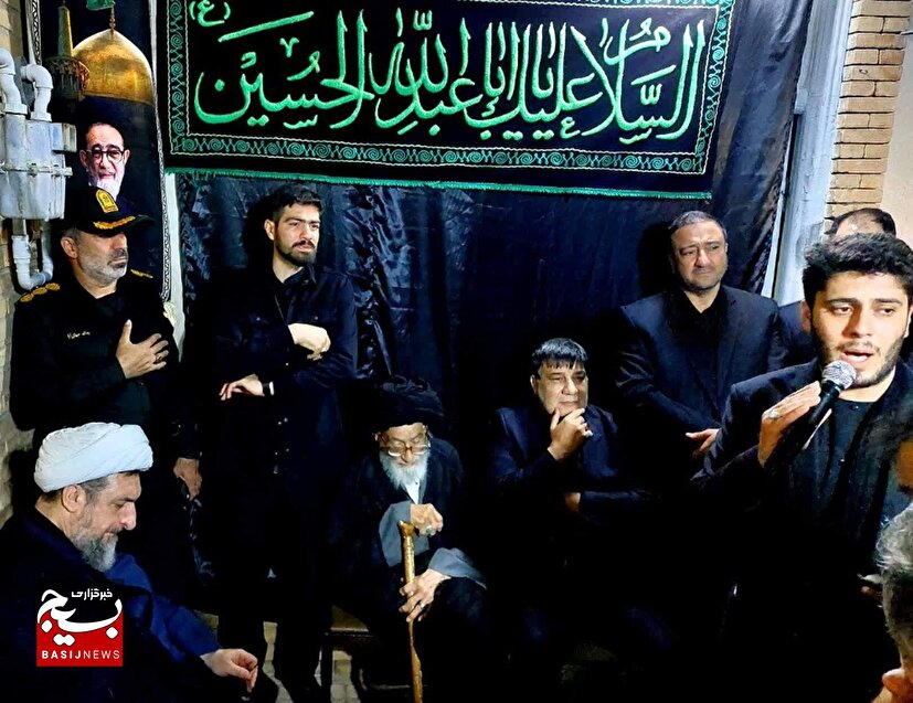 عزاداری شب تاسوعا در منزل آیت الله آل هاشم