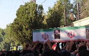 تشییع باشکوه شهید طریق القدس شهر کوشک
