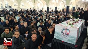 تشییع شهید امنیت و اقتدار "شاپور یدالهی" در ارسنجان