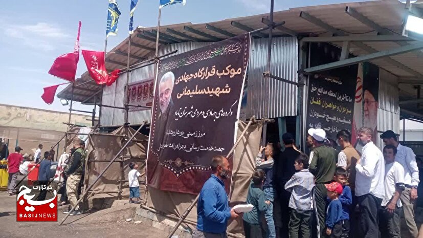 گروه‌های جهادی تایباد در خط مقدم خدمت هستند