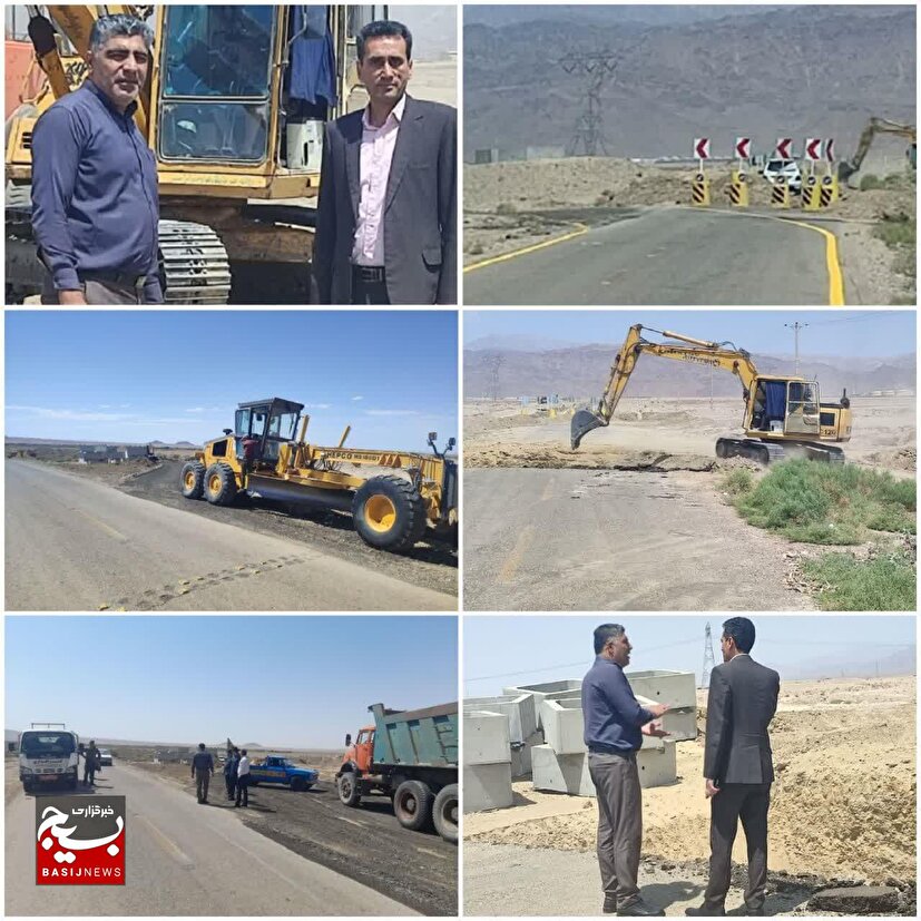 اقدام به رفع یکی از نقاط حادثه خیز شرق استان سمنان در محور روستایی